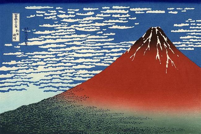 650x434 Katsushika Hokusai - Mt Fuji Painting