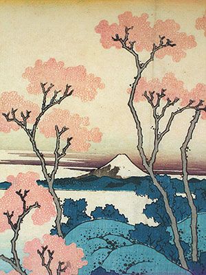 300x400 Katsushika Hokusai Japanese Woodblock Prints Thirty Six Views - Mt Fuji Painting