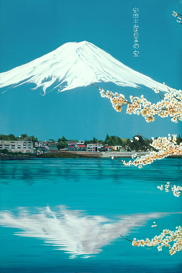 600x900 Mt. Fuji Painting By Douglas Fincham - Mt Fuji Painting