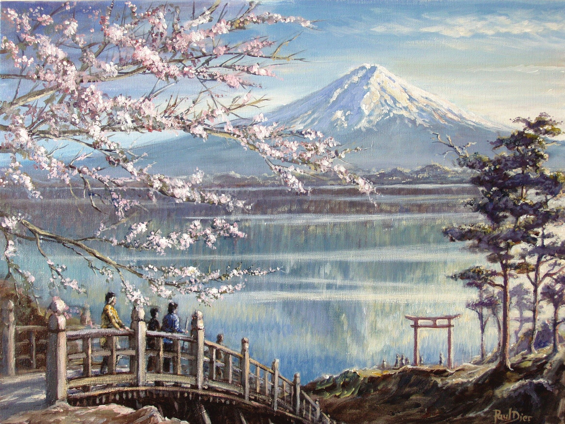 2331x1750 Mt Fuji Painting - Mt Fuji Painting