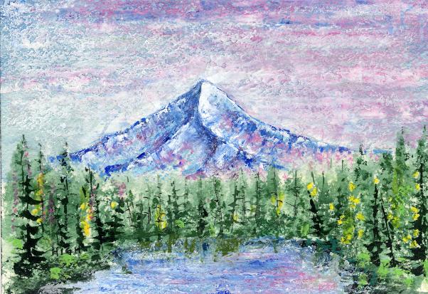 602x413 Mt Hood Is In My Back Yard, And I Paint It A Lot . - Mt Hood Painting