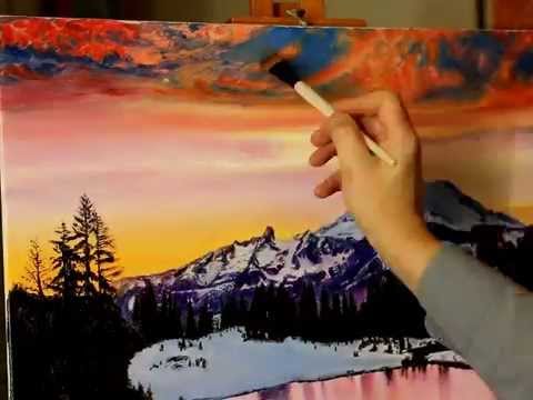 480x360 Speed Painting Of Mt.rainier - Mt Rainier Painting