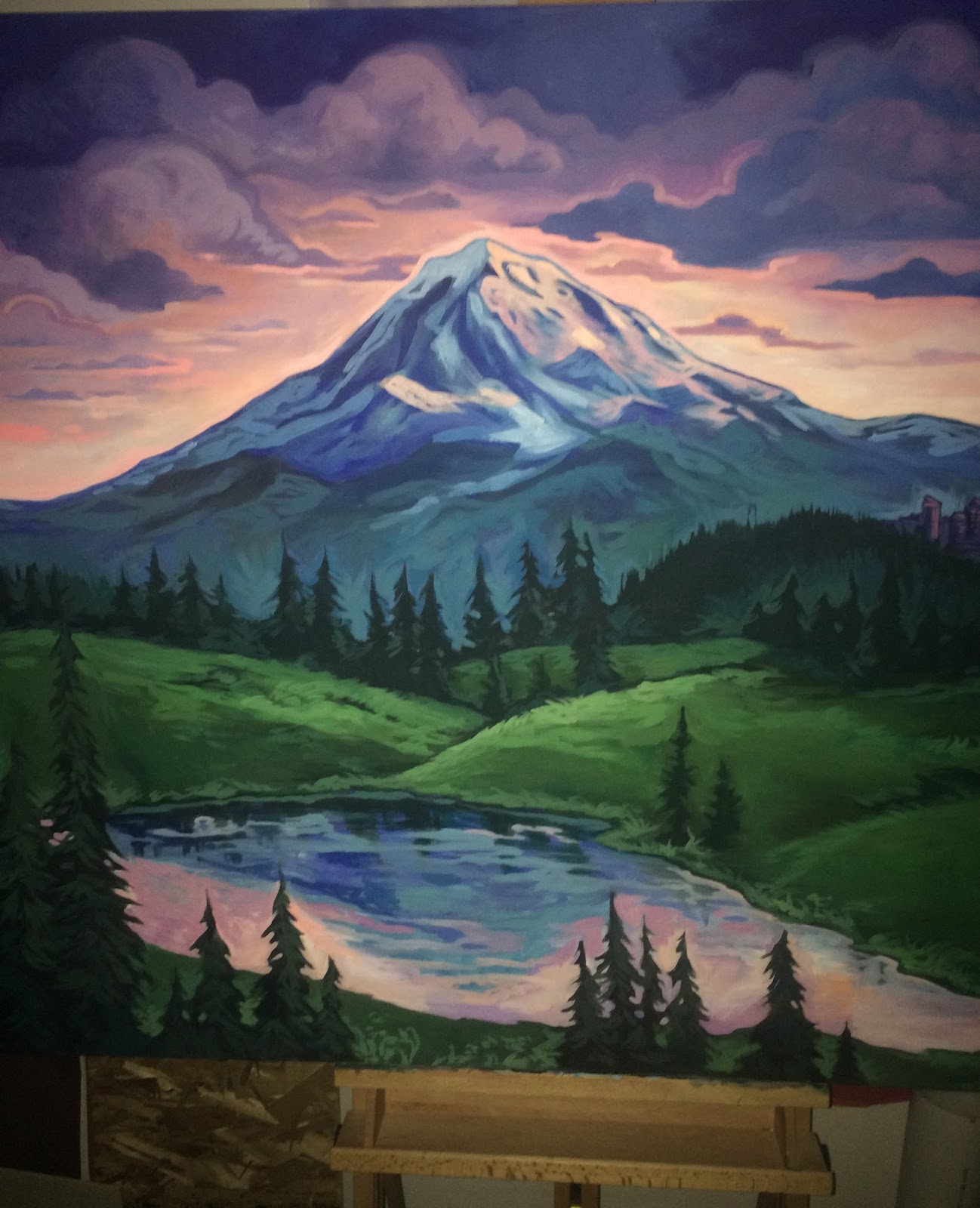 Mt Rainier Painting At PaintingValley Com Explore Collection Of Mt   Mt Rainier Painting 33.JPG