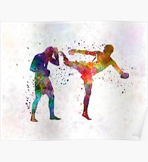 210x230 Muay Thai Painting Amp Mixed Media Posters Redbubble - Muay Thai Painting