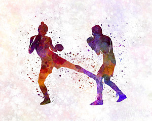 300x240 Muay Thai Paintings Pixels - Muay Thai Painting