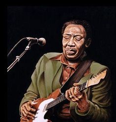 236x248 Gerry Joe Weise's Painting Of Muddy Waters For The Legends - Muddy Waters Painting