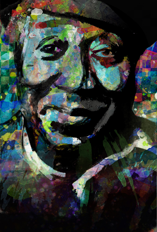 548x810 Mannish Boy - Muddy Waters Painting