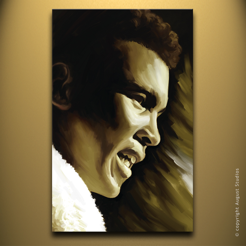 808x808 Muhammad Ali Canvas Artwork August Studios - Muhammad Ali Canvas Painting