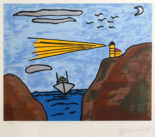 600x532 Muhammad Ali's Art Heads To Auction - Muhammad Ali Painting