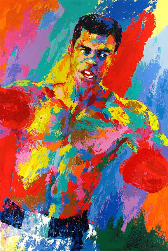 576x858 Leroy Neiman Muhammad Ali Athlete Of The Century Painting Best - Muhammad Painting