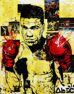 239x300 Alec Monopoly Oil Painting On Canvas Graffiti Art Muhammad Ali - Muhammad Painting