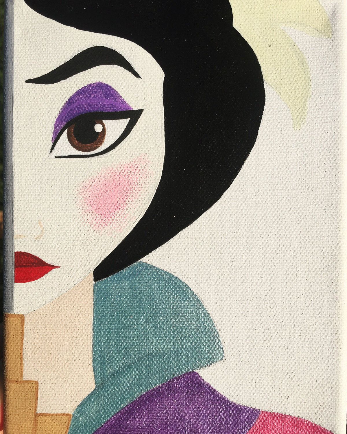 1200x1500 Mulan 5x7 Canvas Painting Gtgtgt - Mulan Painting