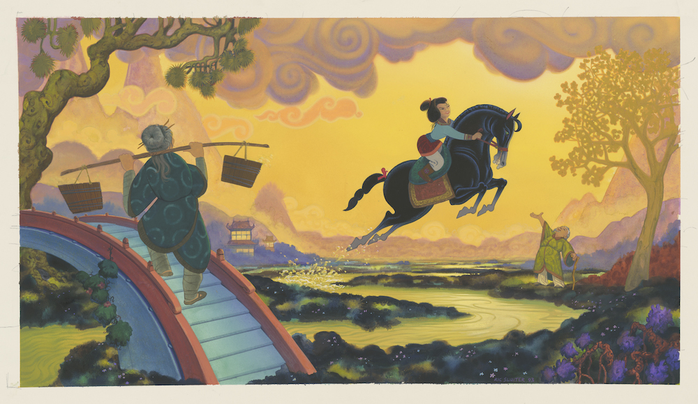 1000x580 17 Pieces Of Stunning Mulan Concept Art Oh My Disney - Mulan Painting