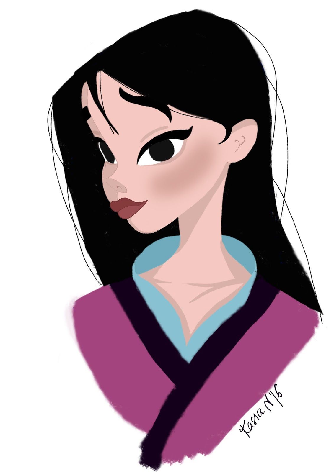 1131x1600 Mulan Paint Painting Draw Drawing Doodle Doodles Girlsinanimation - Mulan Painting