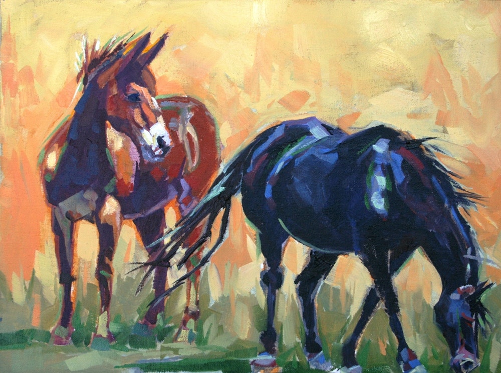 1000x745 Nice Ass - Mule Painting