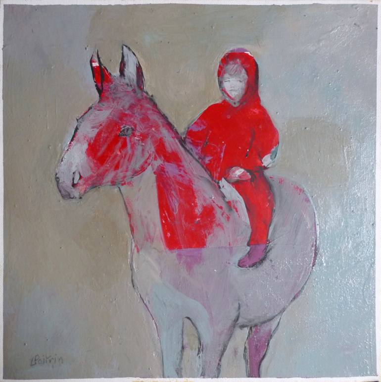 770x771 Saatchi Art The Mule Painting By Laurence Poitrin - Mule Painting