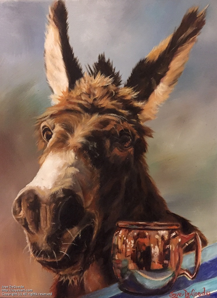 747x1024 Joye Degoede - Mule Painting