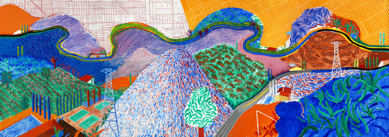 560x198 Mulholland Drive The Road To The Studio Lacma Collections - Mulholland Drive Painting