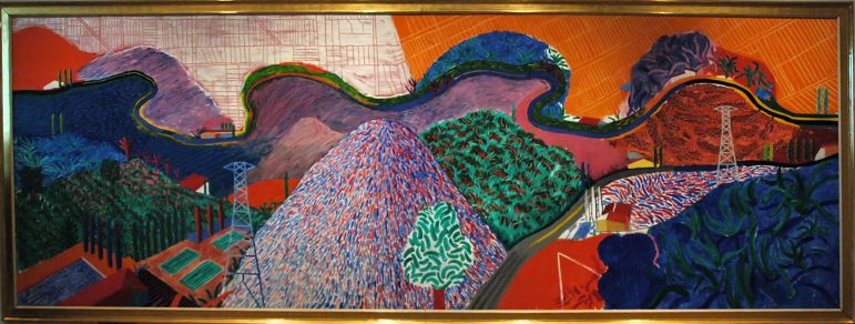 771x292 Mulholland Drive By David Hockney, 1980 Ideas For Technology - Mulholland Drive Painting