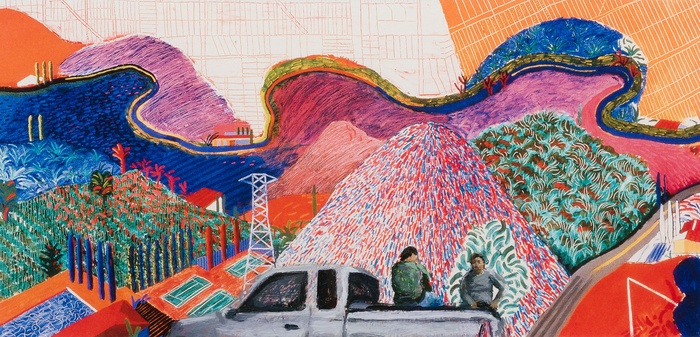 700x337 Paddle8 Mulholland Drive The Road To David's Studio - Mulholland Drive Painting