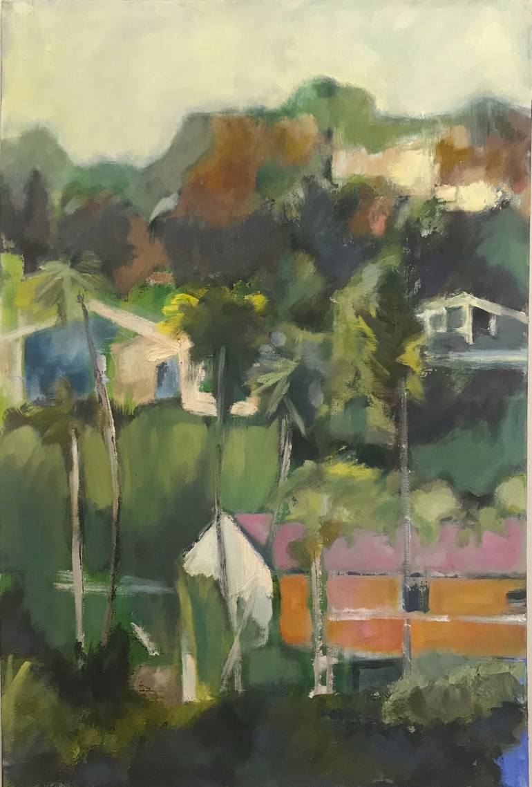 770x1138 Saatchi Art Along Mulholland Drive Painting By Suzanne Decuir - Mulholland Drive Painting