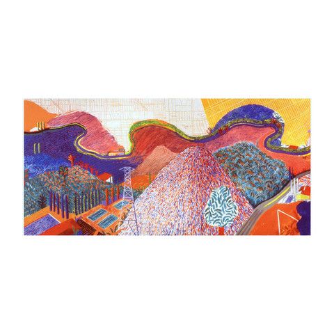 480x480 David Hockney Mulholland Drive David Hockney - Mulholland Drive Painting