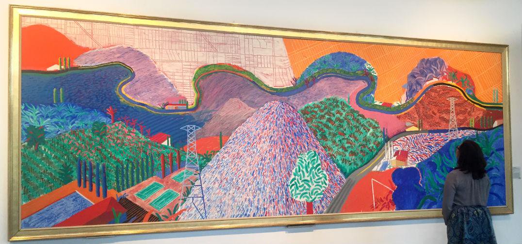 1076x503 Lacma On Twitter Happy 78th Birthday - Mulholland Drive Painting