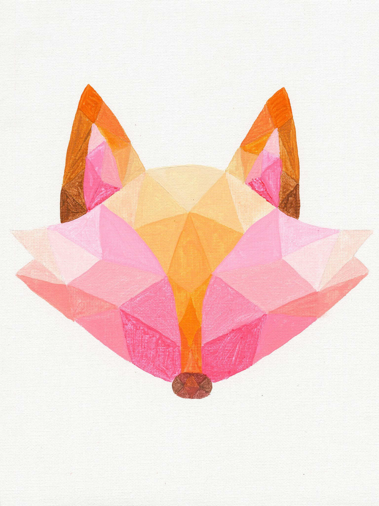 1536x2048 Products Tagged Prints - Multi Color Fox Painting