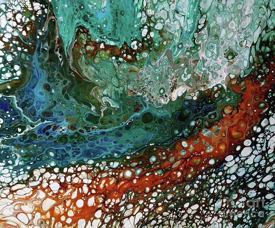 900x746 Multicolor Fluid Abstract Art Painting By Color Flow Creations - Multicolor Painting