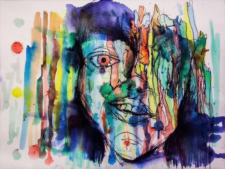 770x578 Saatchi Art Multicolor Man Painting By Paolo Sapio - Multicolor Painting