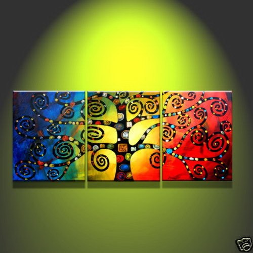 500x500 Buy Abstract Multicolor Tree By Community Artists Group@ Rs. 5990 - Multicolor Painting
