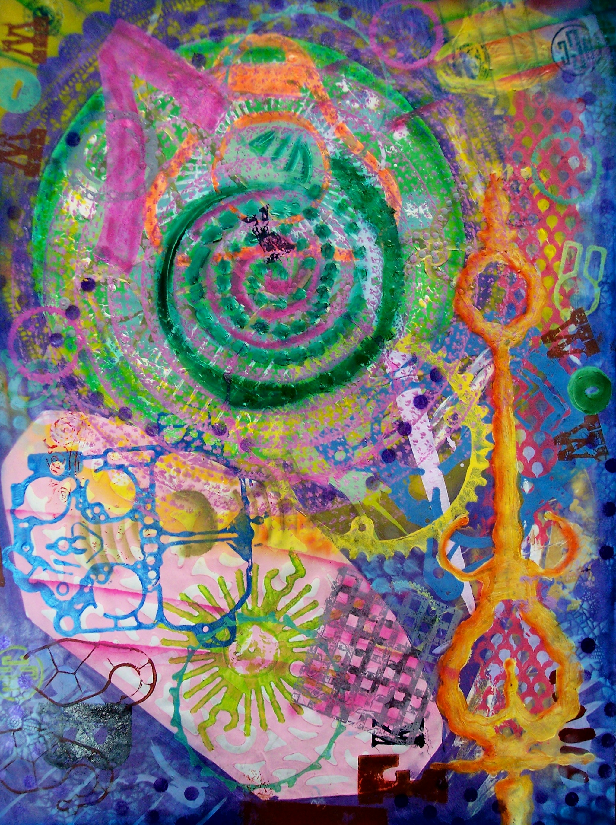 2042x2734 Found Art Matthew Kowalski - Multimedia Painting