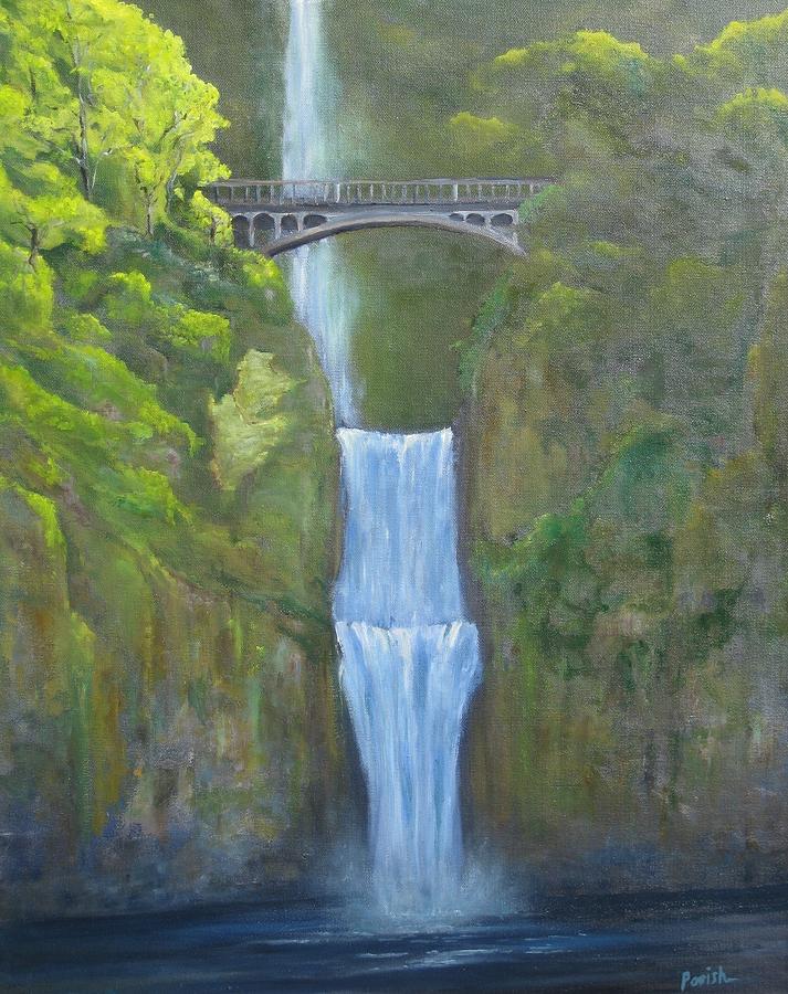 713x900 Multnomah Falls Painting By Paintings By Parish - Multnomah Falls Painting