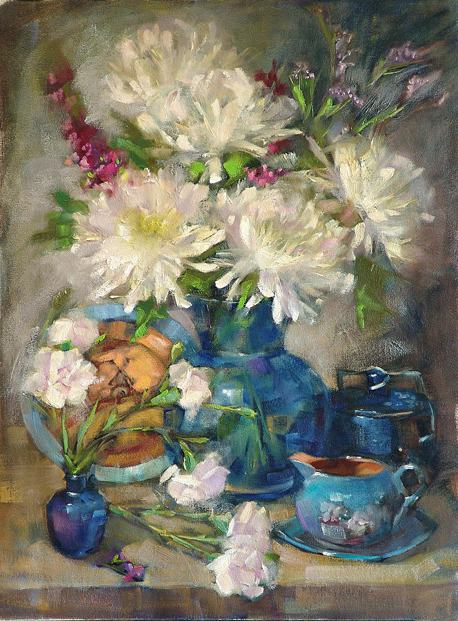 664x900 Spider Mum Paintings Fine Art America - Mum Painting