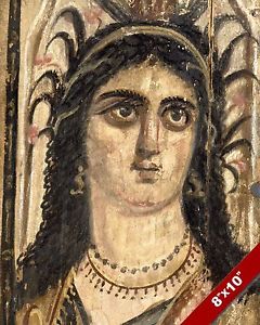 240x300 Egyptian Godess Isis Mummy Portrait Painting Roman Egypt Art Real - Mummy Painting
