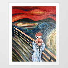 264x264 The Muppets Art Prints Society6 - Muppets Painting