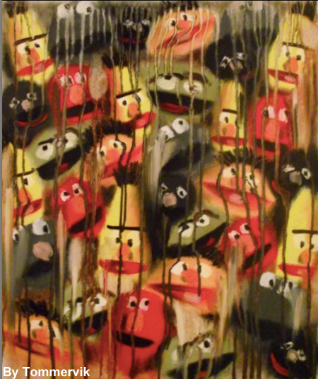 450x536 Muppets Painting By Tommervik - Muppets Painting