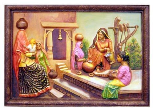 500x361 Village Mural Painting, Mural Painting - Mural Painting