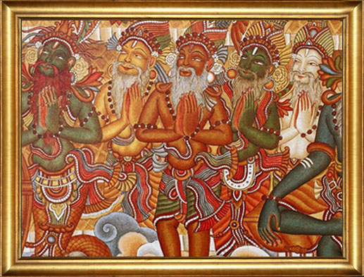 517x393 Kerala Murals - Mural Painting In India