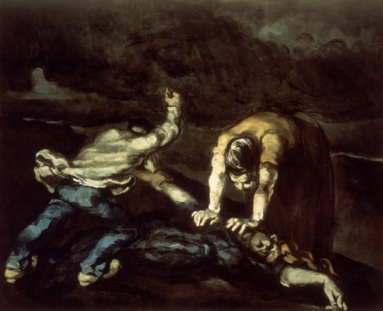 768x624 The Murder, 19th Century - Murder Painting