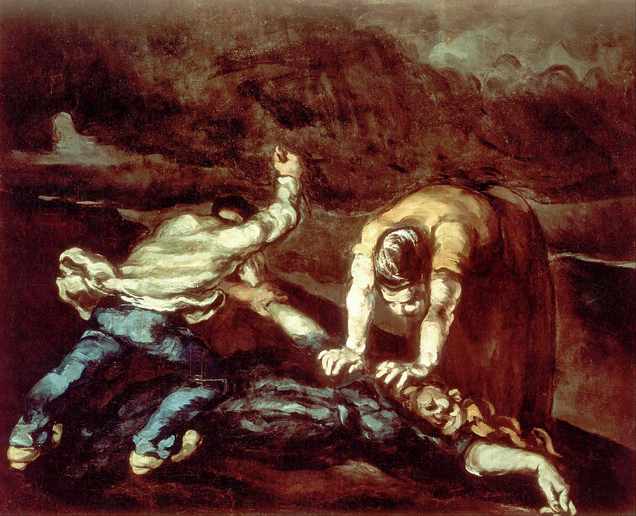 900x731 The Murder Painting By Paul Cezanne - Murder Painting