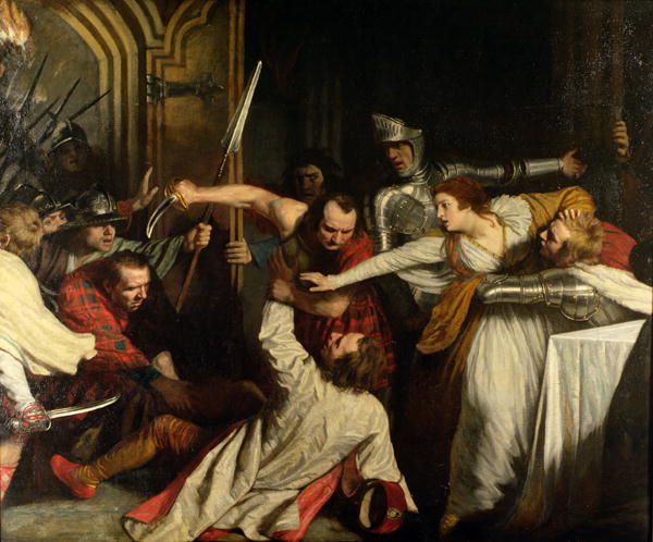 600x498 The Murder Of Rizzio 1787 Painting John Opie Oil Paintings - Murder Painting