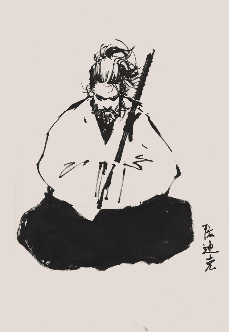 743x1075 Musashi Miyamoto By Dikeruan - Musashi Miyamoto Painting