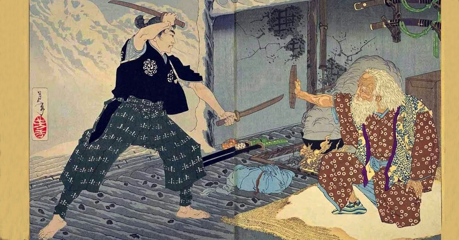 1600x838 The Historian's Hut Did You Know The Japanese Master Duelist - Musashi Painting