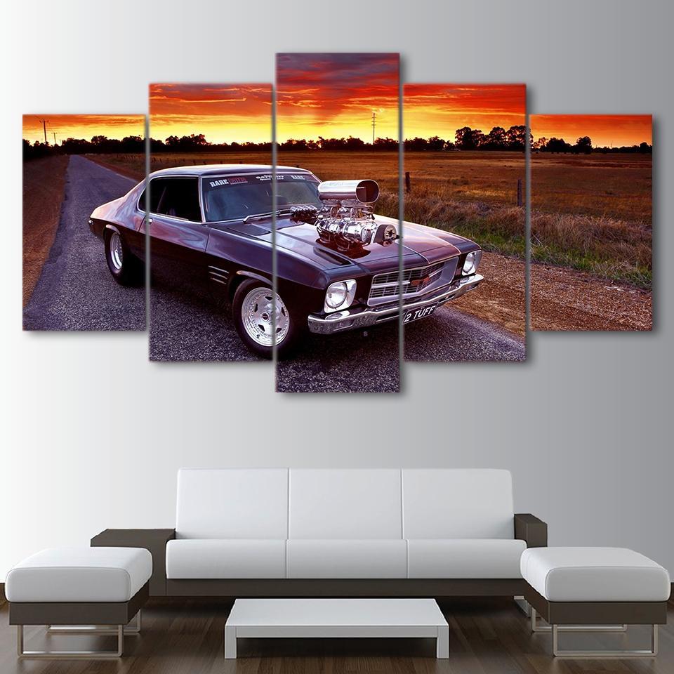 960x960 Hd Printed Classic Muscle Car Wall Canvas Painting - Muscle Car Painting