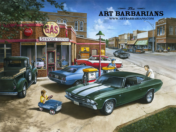 750x562 Wildlife Art Prints Plus Original Paintings With A Wide Selection - Muscle Car Painting