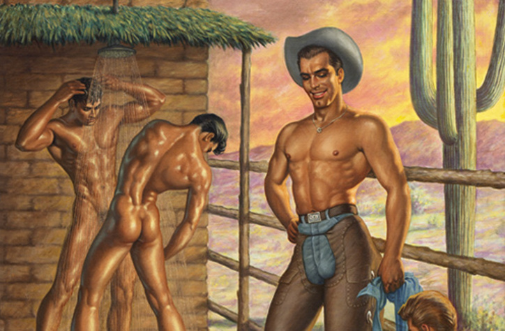 724x474 It's Nice That Taschen Celebrates Homoerotica And Illustration - Muscle Man Painting