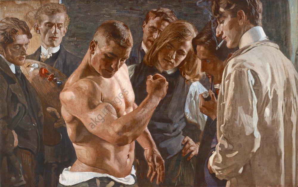 1000x626 Muscle Men Akg Images Blog - Muscle Painting