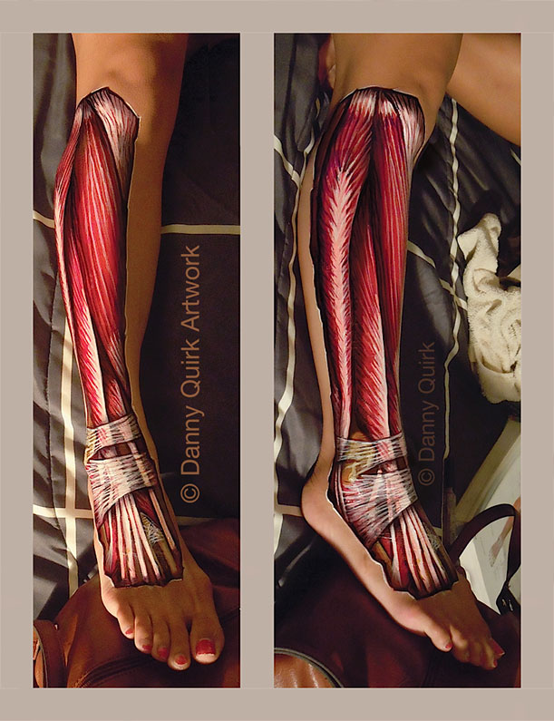 611x795 Should We Use Body Painting To Teach Anatomy Science Smithsonian - Muscle Painting