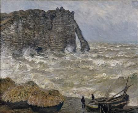 450x366 Rough Sea - Musee Des Beaux Arts Painting